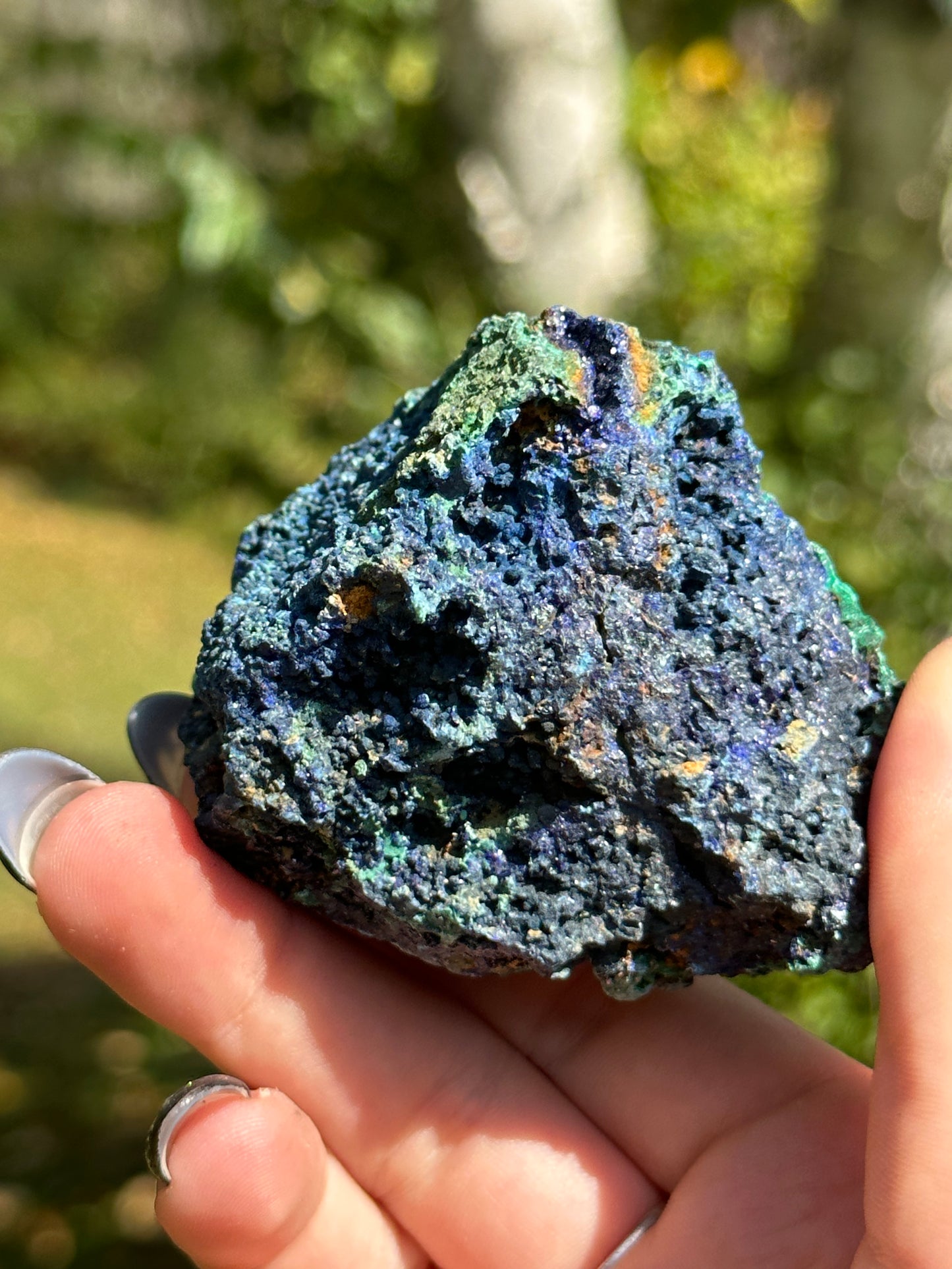 Malachite with Azurite