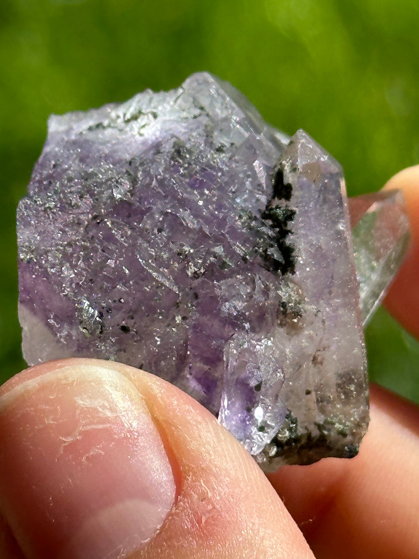 YGX fluorite with quartz