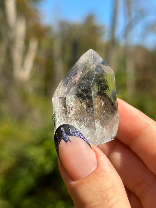 Mini Garden Quartz (Lodalite) Tower