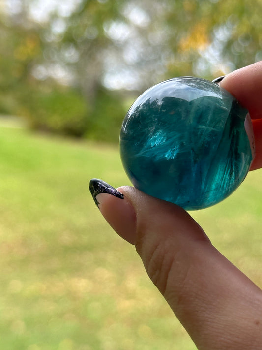 Blue Fluorite Sphere