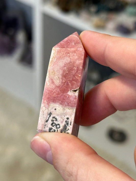 Rhodochrosite mini tower A