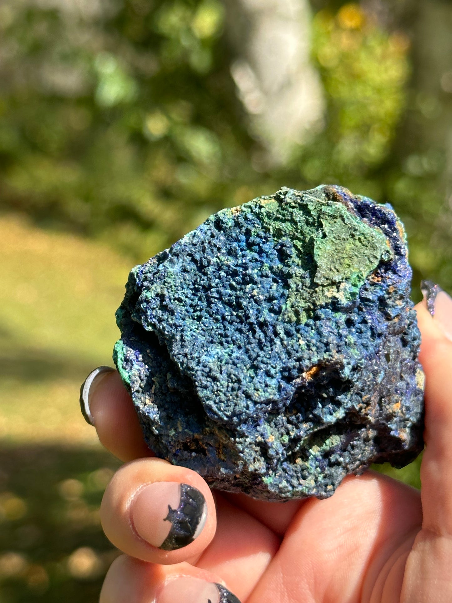 Malachite with Azurite