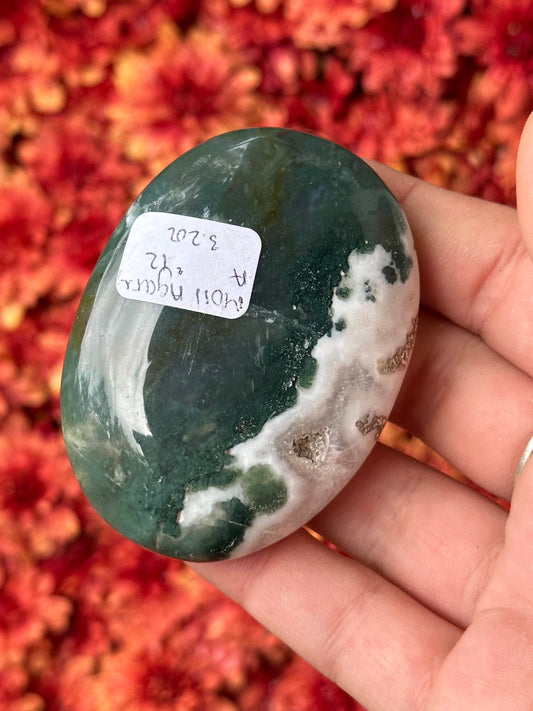 Moss Agate Palmstone