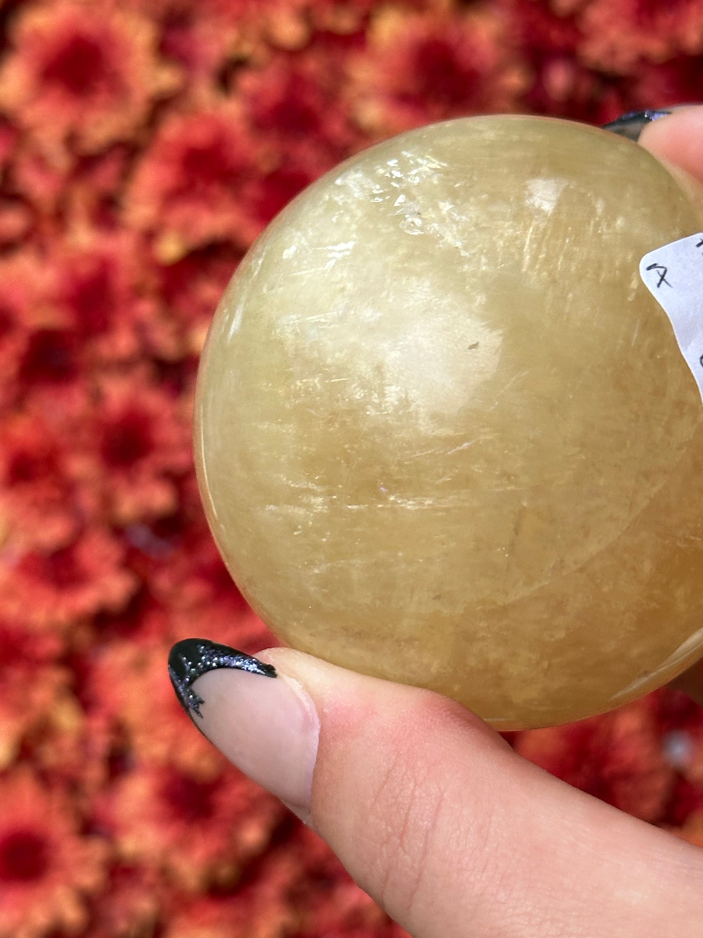 Honey Calcite Sphere