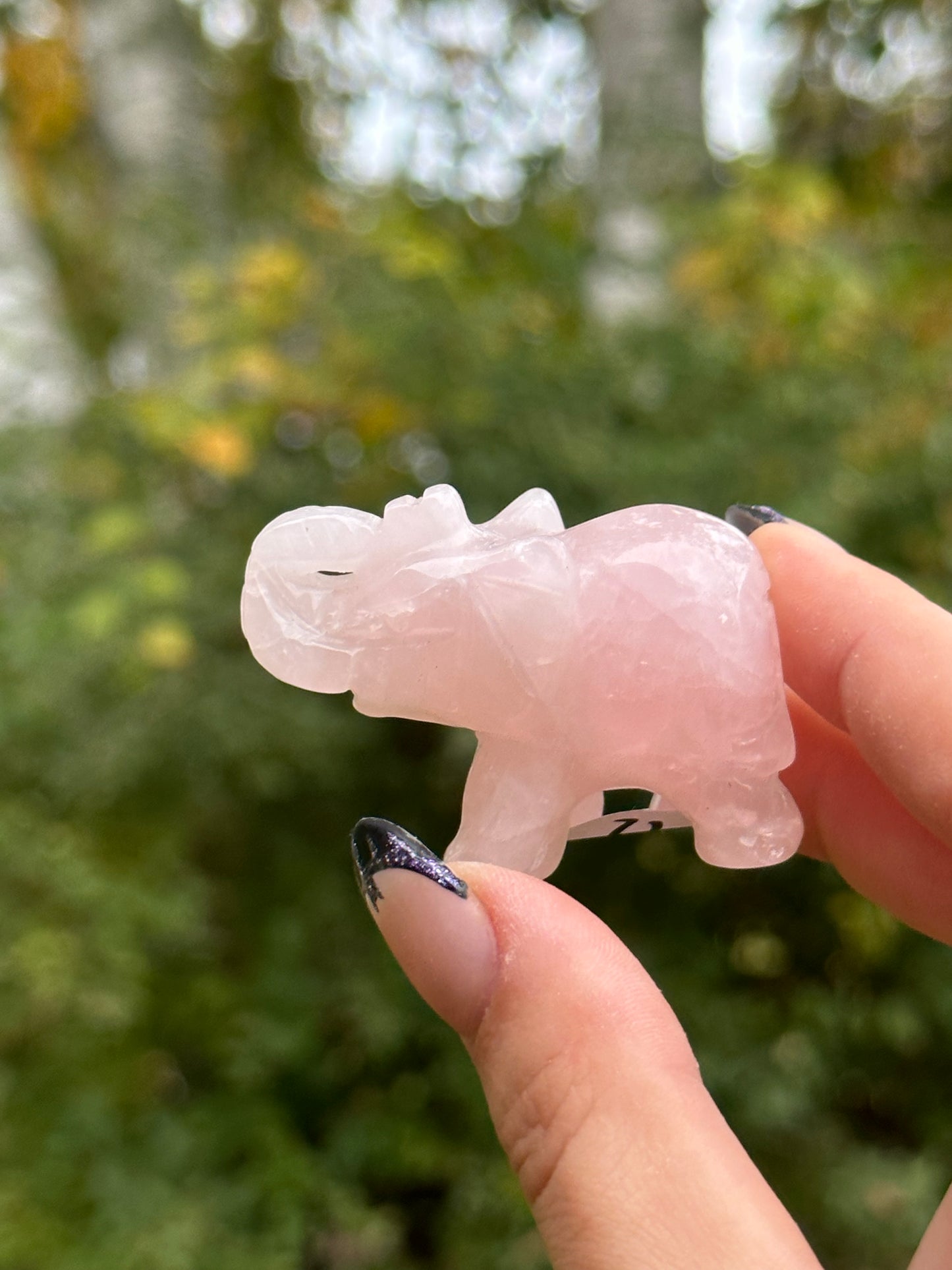 Rose Quart Elephant
