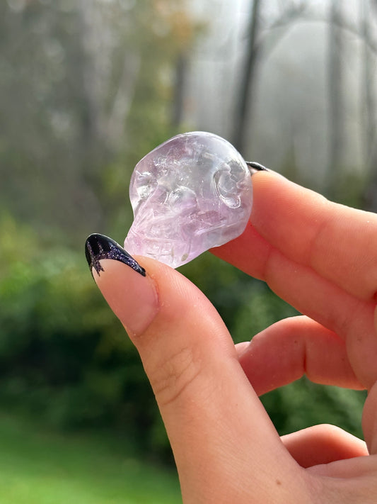 Rainbow Fluorite Skull