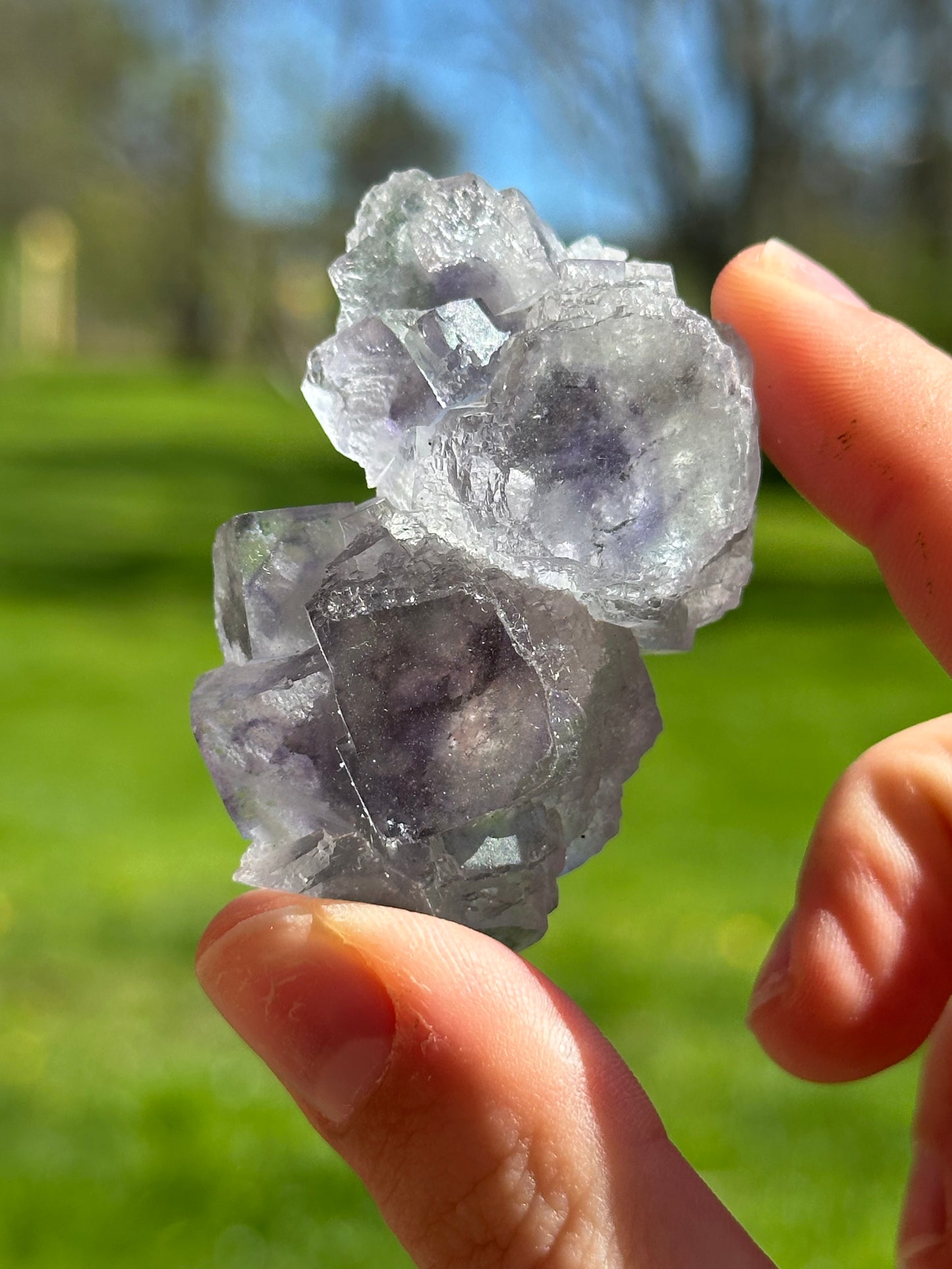 YGX fluorite with pyrite