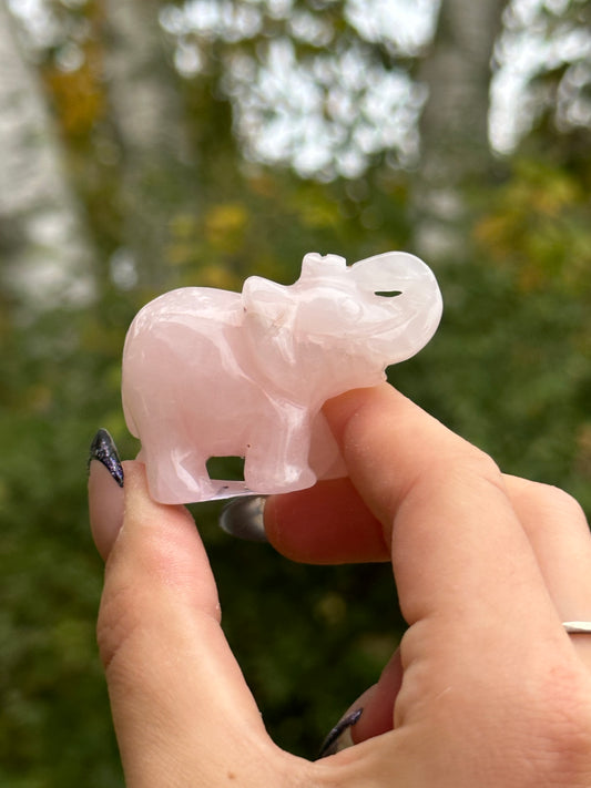 Rose Quart Elephant