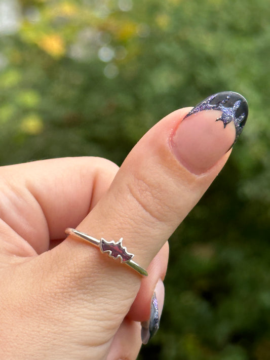 Garnet Bat Rings - Sized