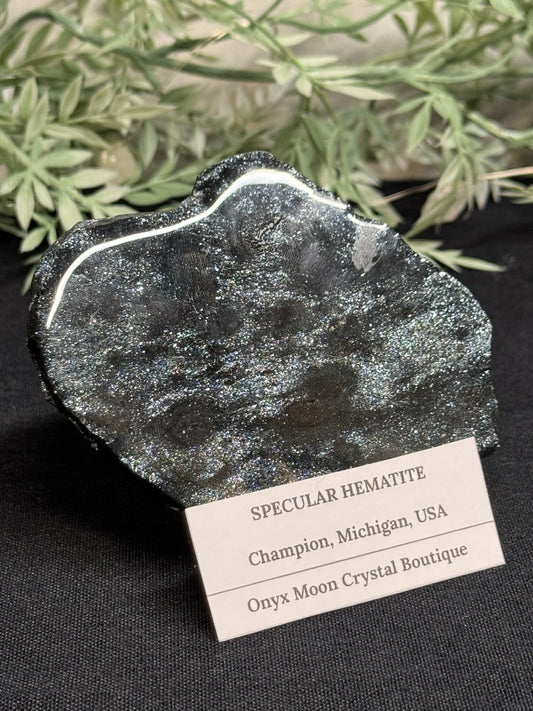 Sparkly specular hematite - Michigan