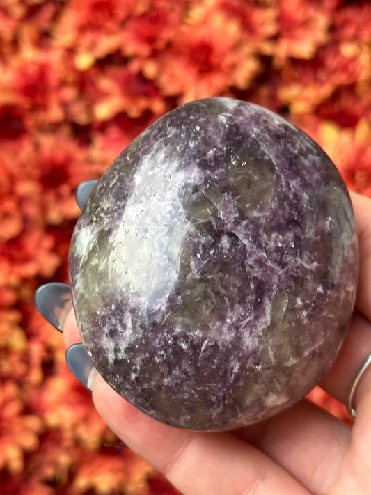Lepidolite Palmstone
