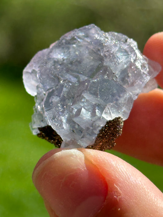 YGX fluorite with pyrite