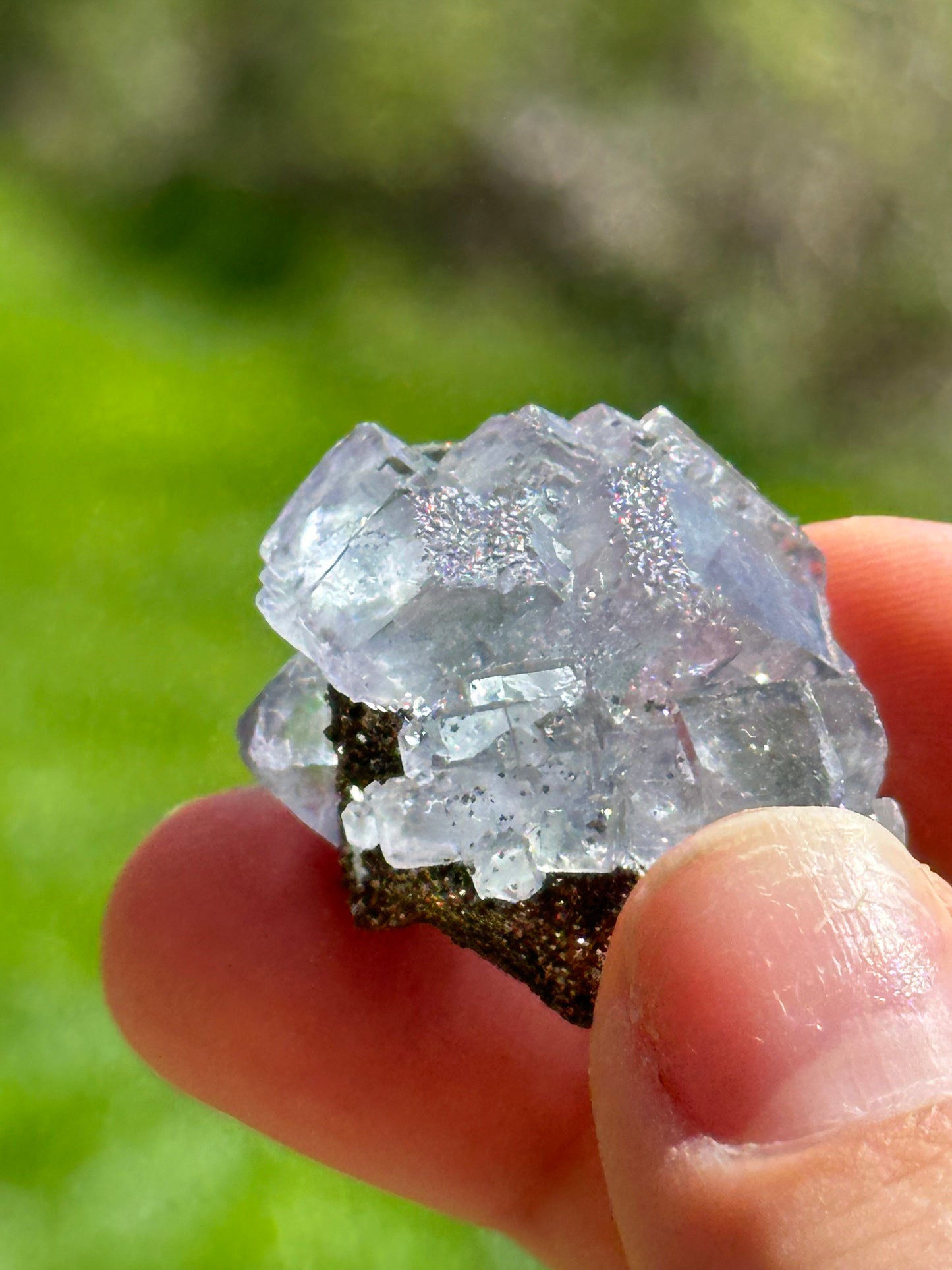 YGX fluorite with pyrite