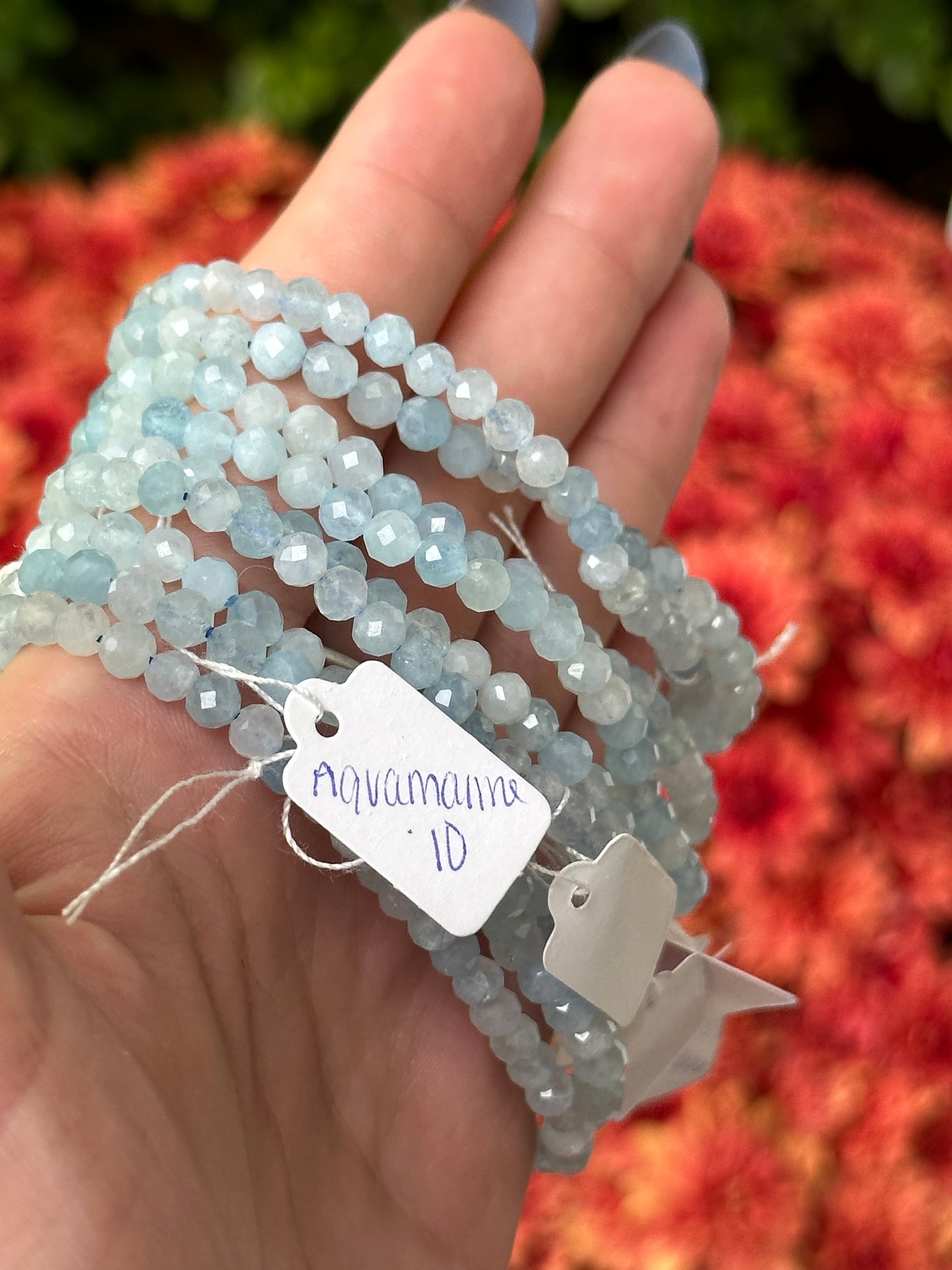 Faceted Aquamarine Bracelets