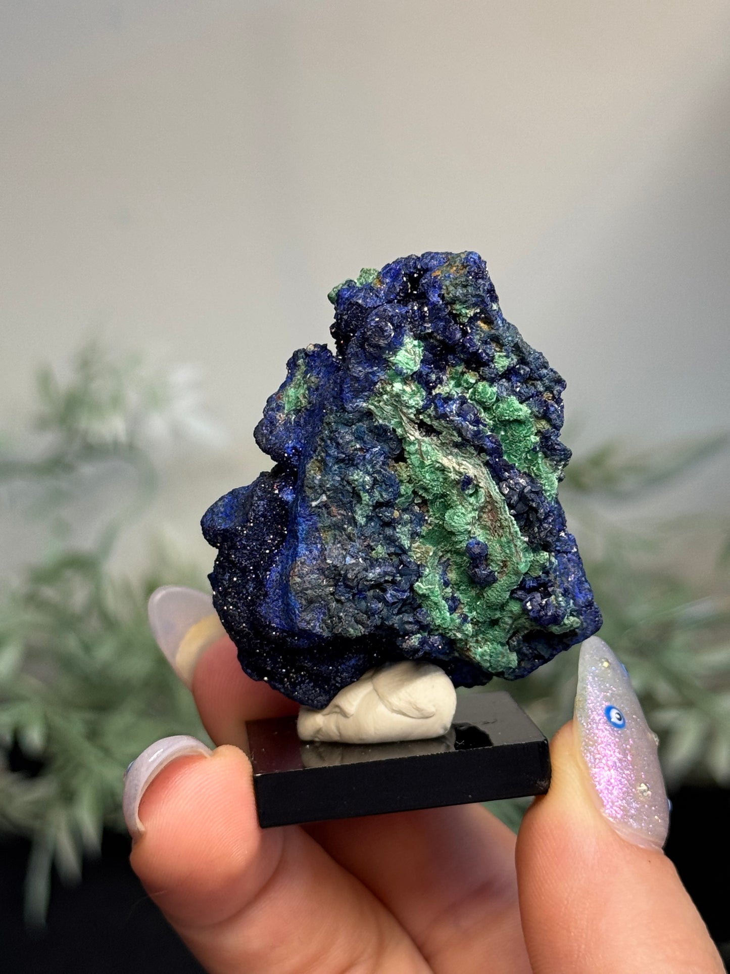 Sparkly azurite, malachite -China