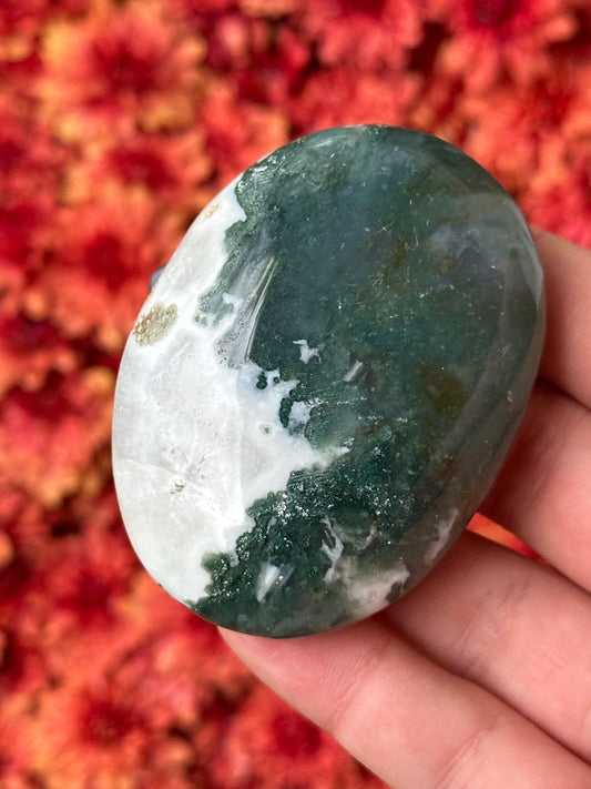 Moss Agate Palmstone