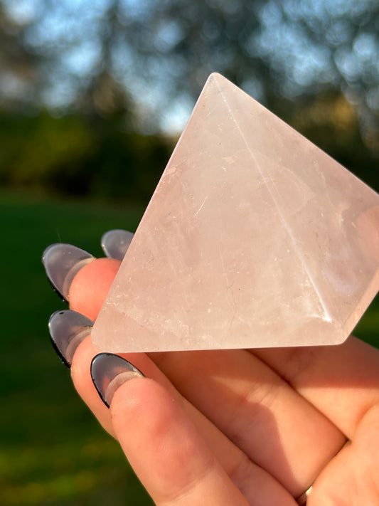 Rose Quartz Pyramid
