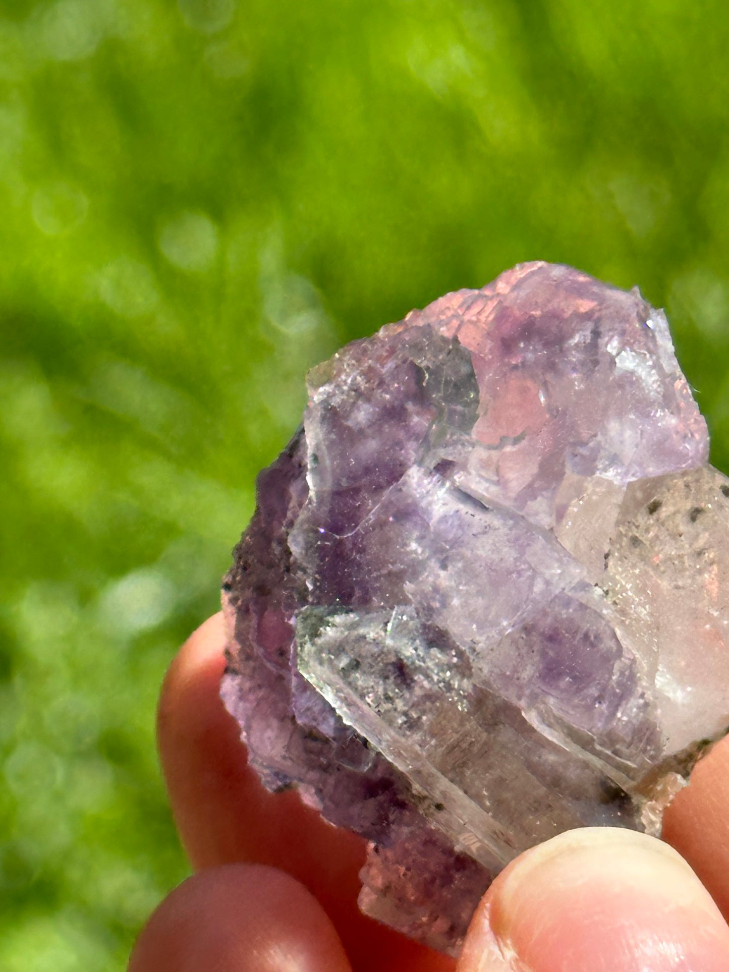 YGX fluorite with quartz