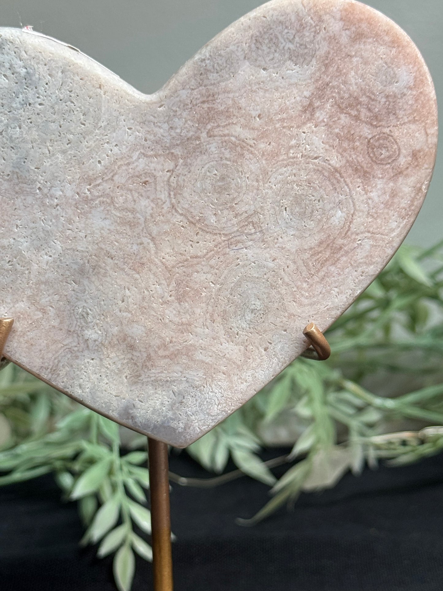 Pink amethyst heart