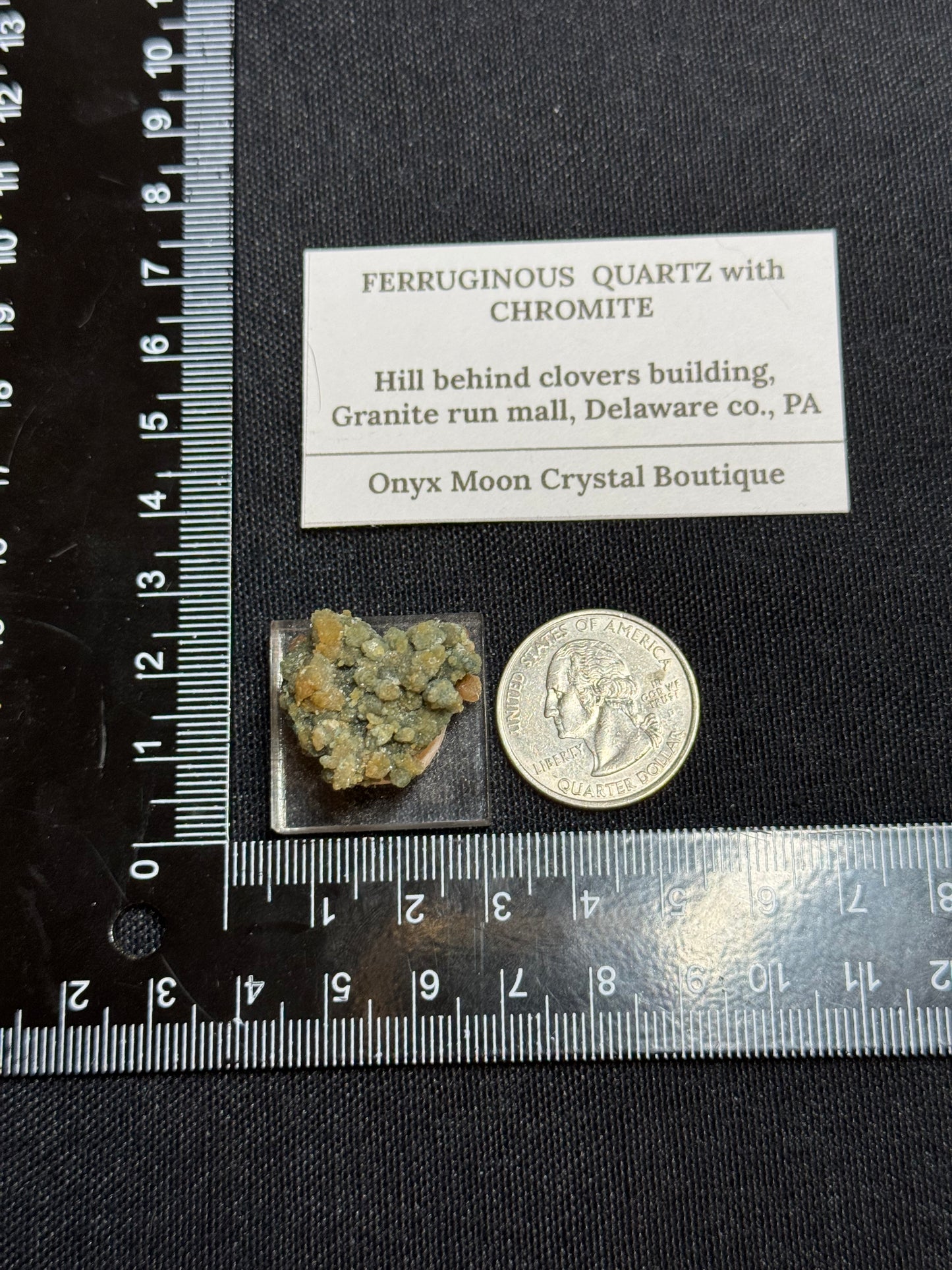 Ferruginous quartz with Chromite - Pennsylvania