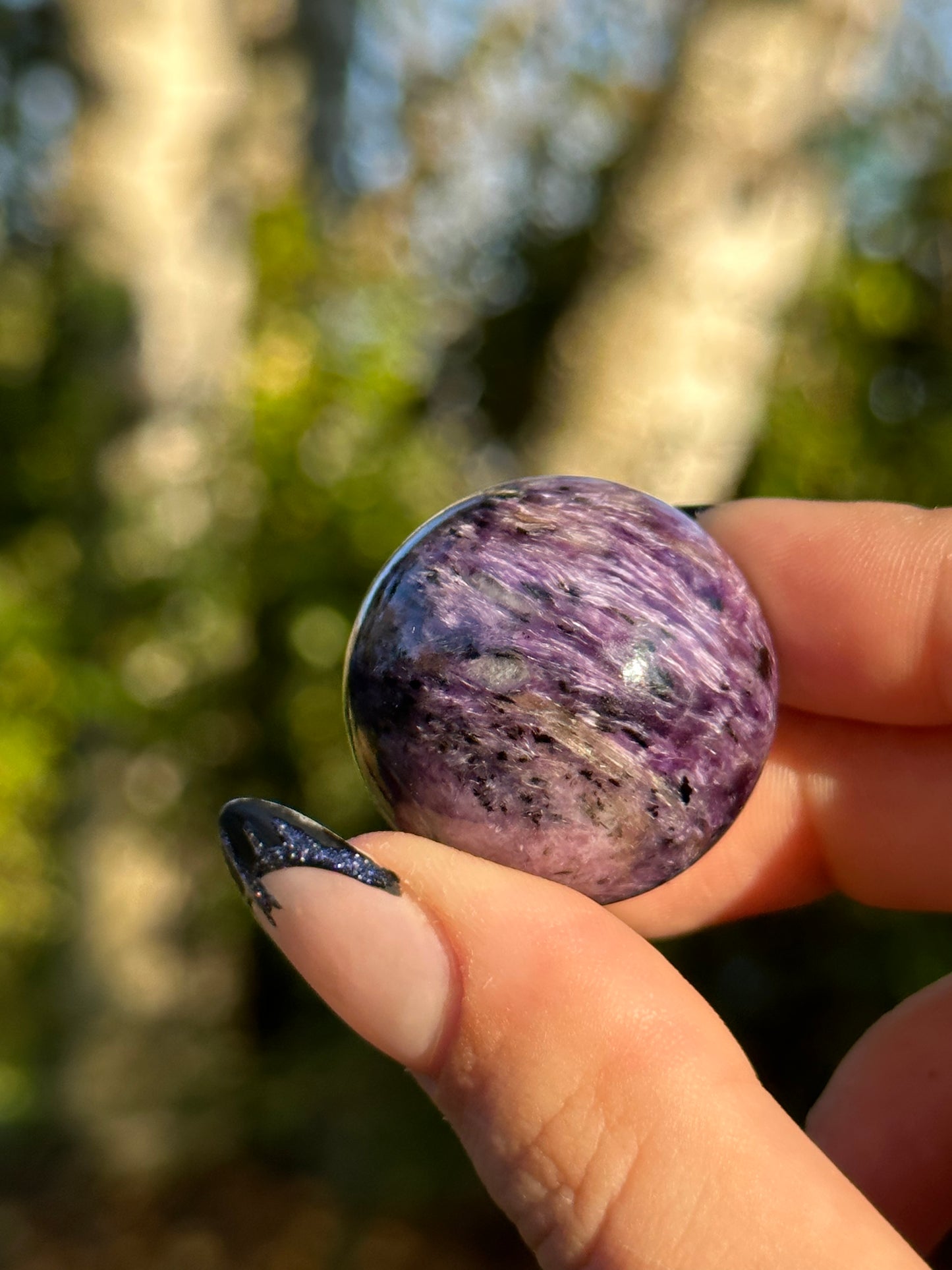 Charoite Sphere