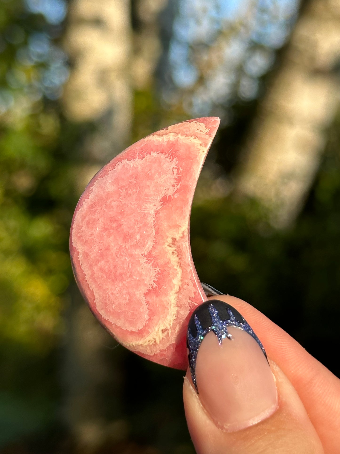Rhodochrosite Moon