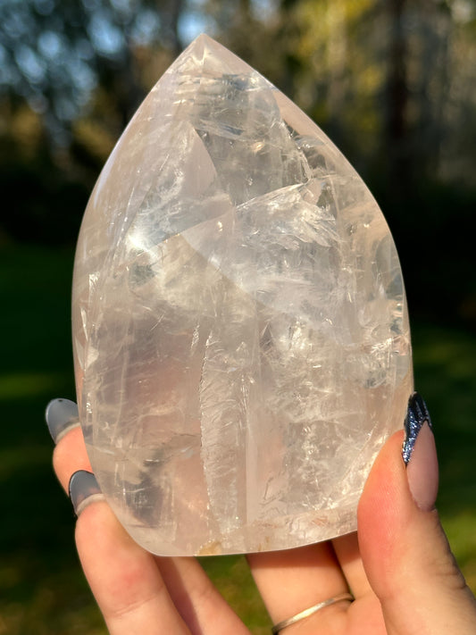 Clear Quartz Flame