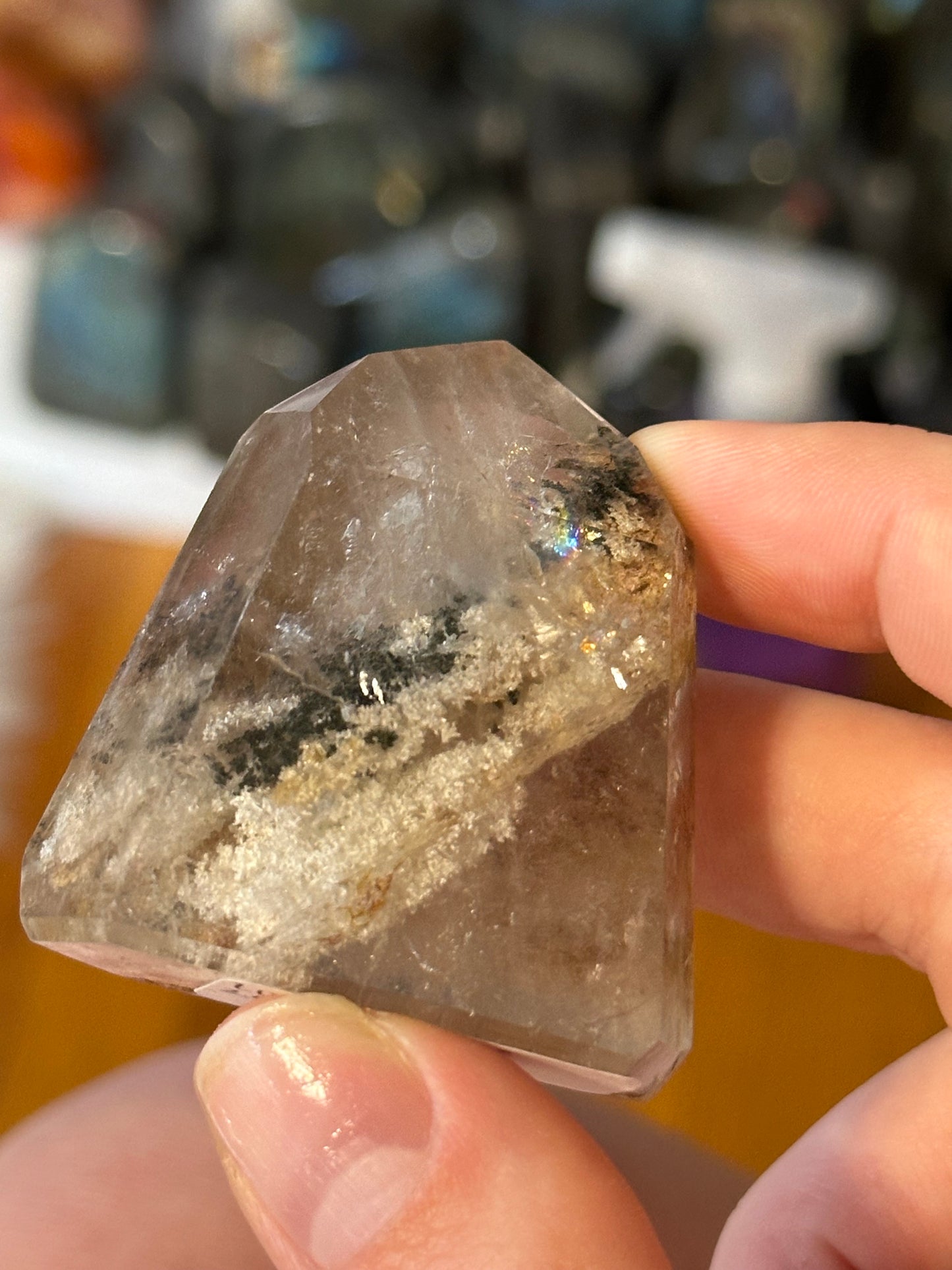 Garden Quartz (lodalite) tower