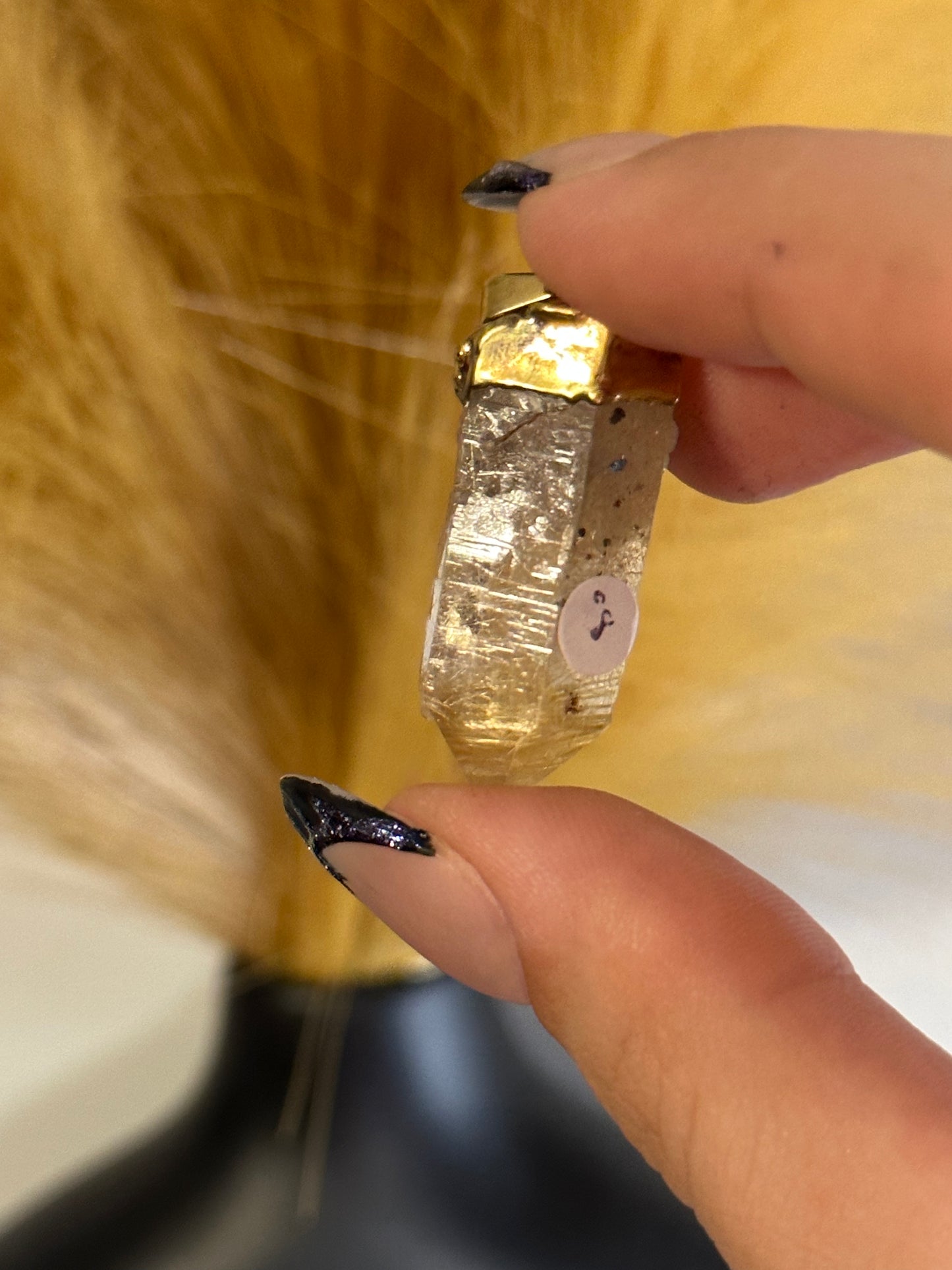 Golden Rutile Point Pendant