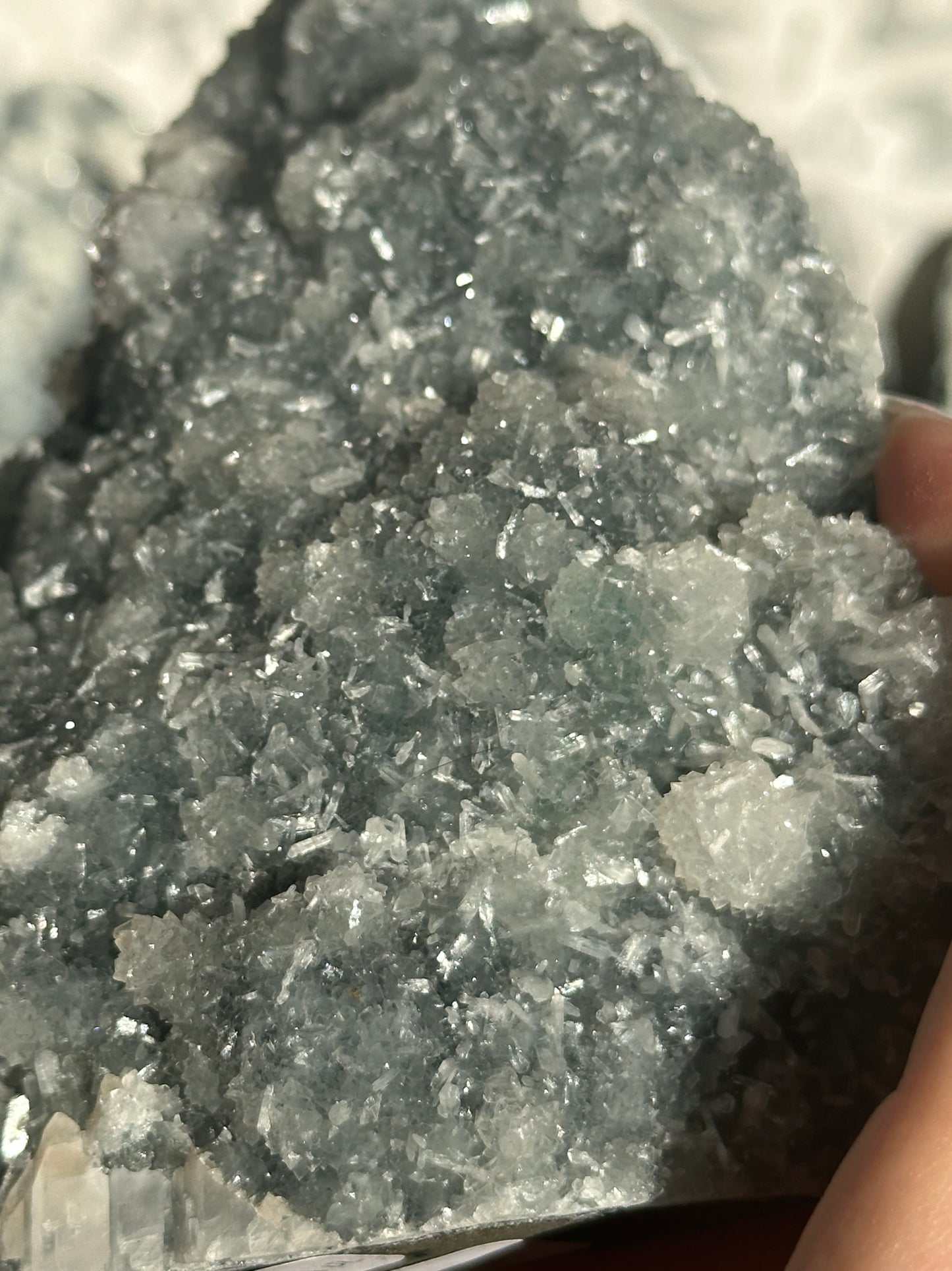 Chalcedony with stilbite from Maharashtra, India