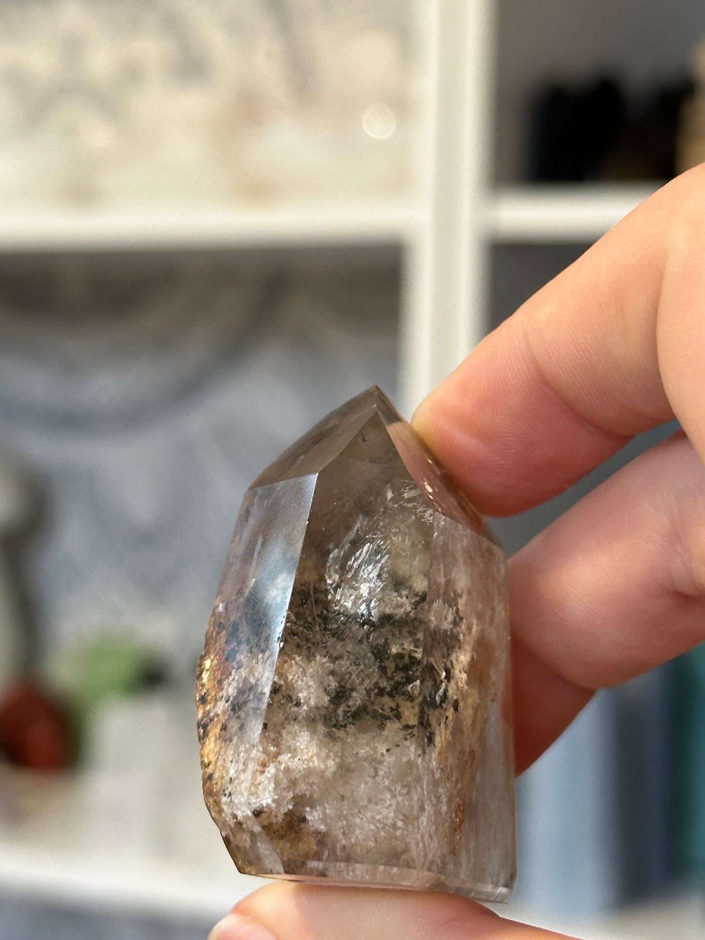 Garden Quartz (lodalite) tower