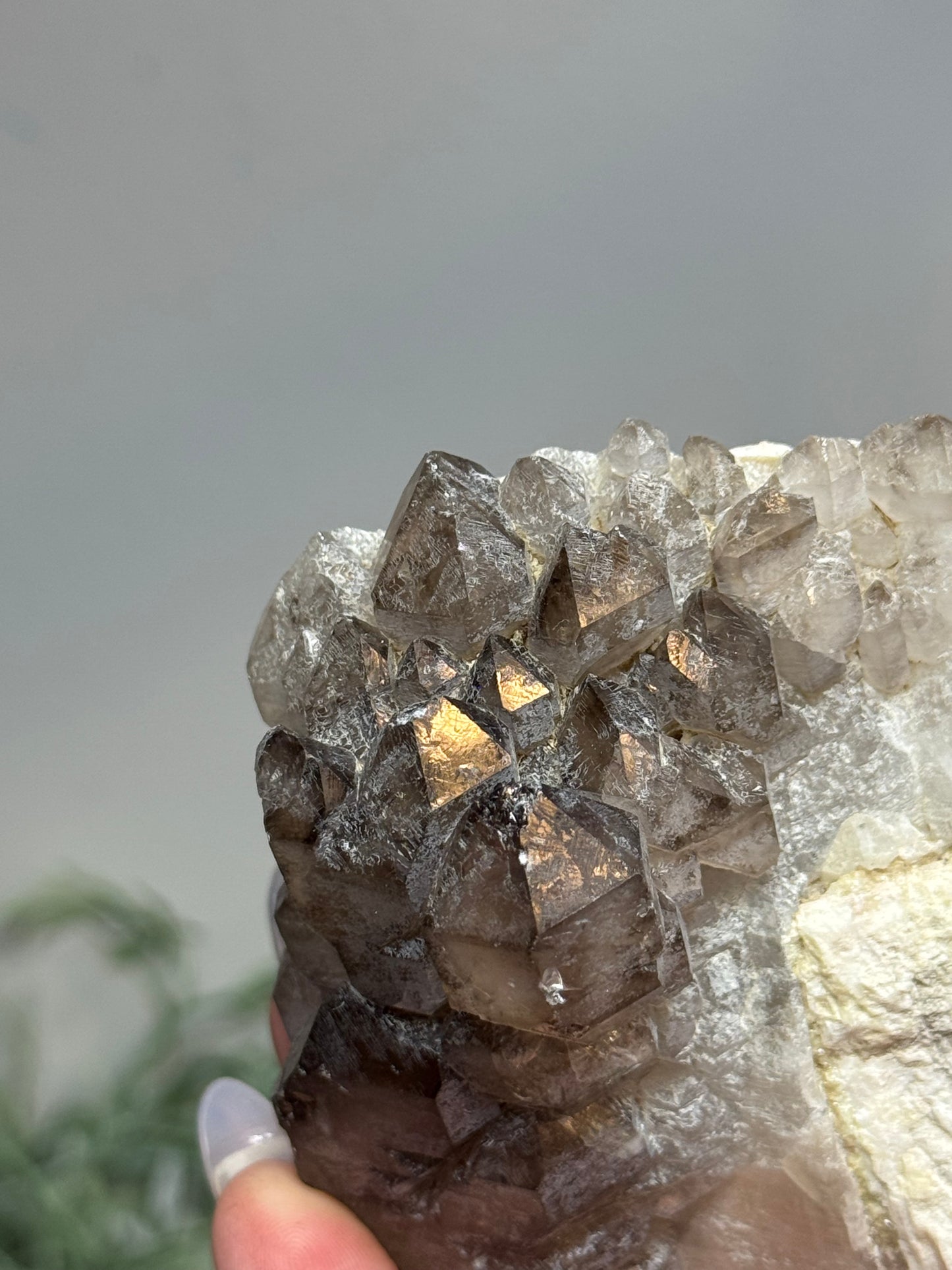 Smoky quartz with Felspar- Nambia