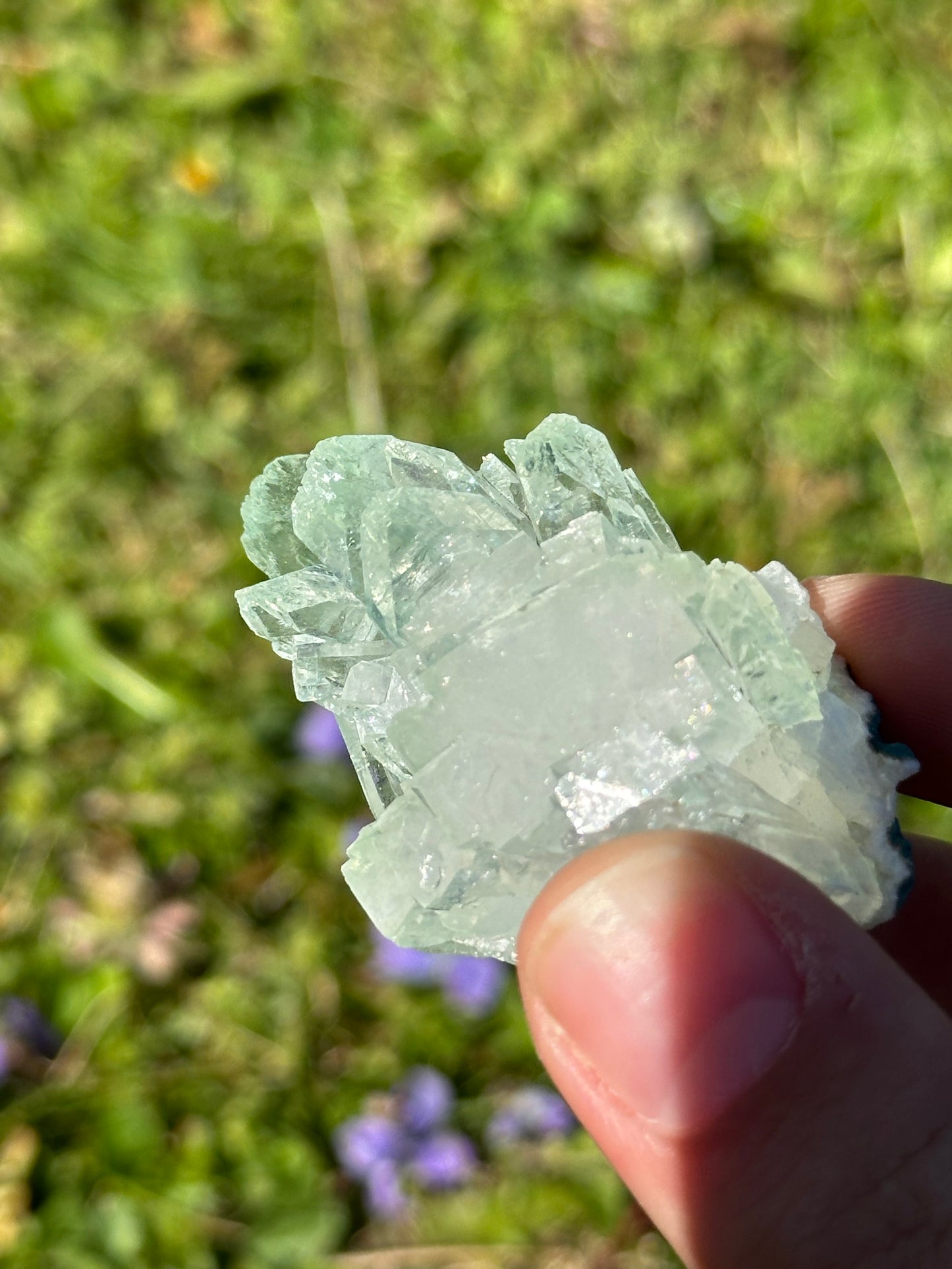 Green apophyllite | India