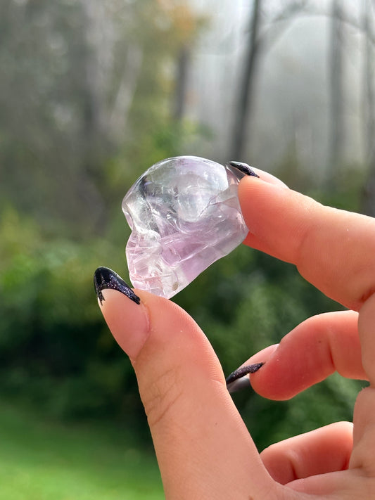 Rainbow Fluorite Skull