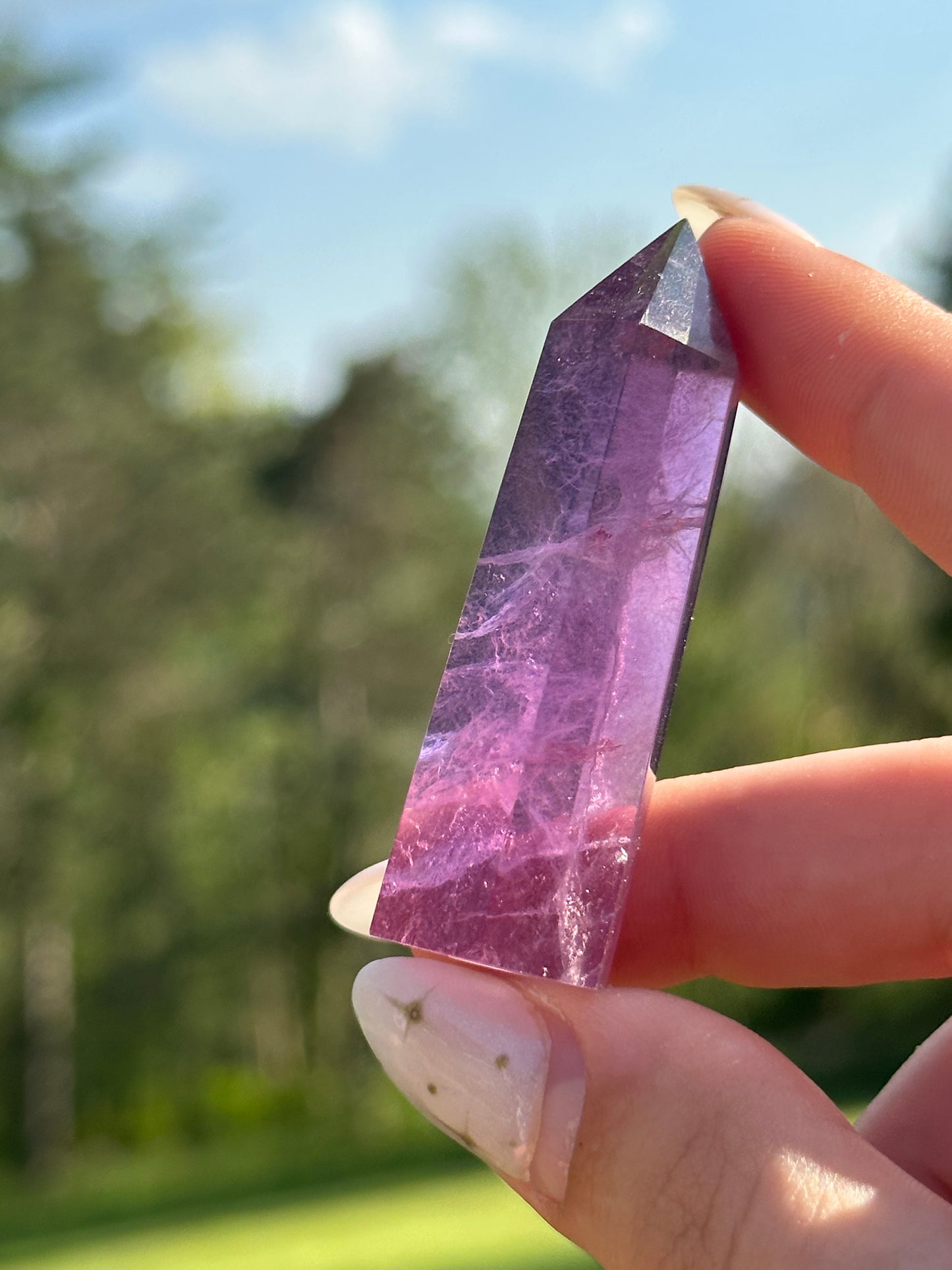 Magenta Fluorite Towers