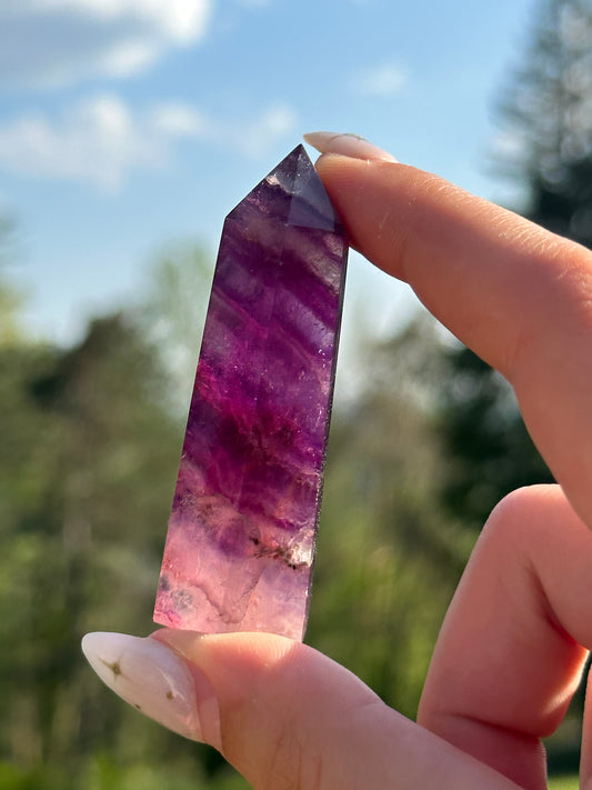 Magenta Fluorite Towers