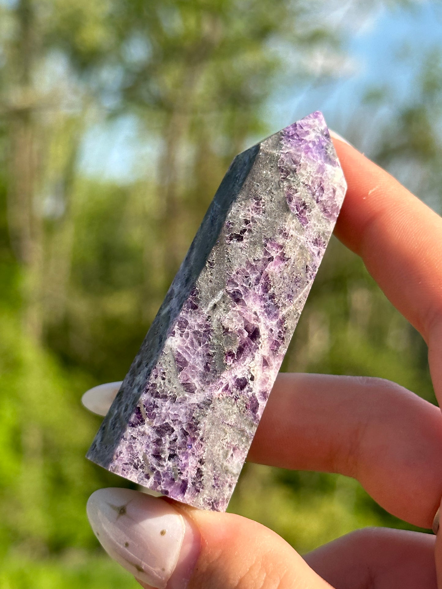 Purple Sphalerite Towers