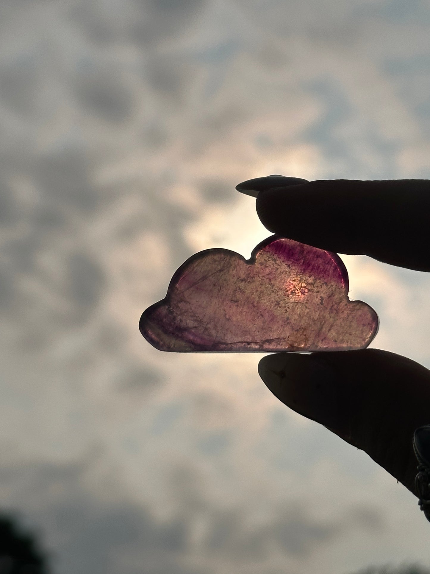 Mini Purple Fluorite Cloud