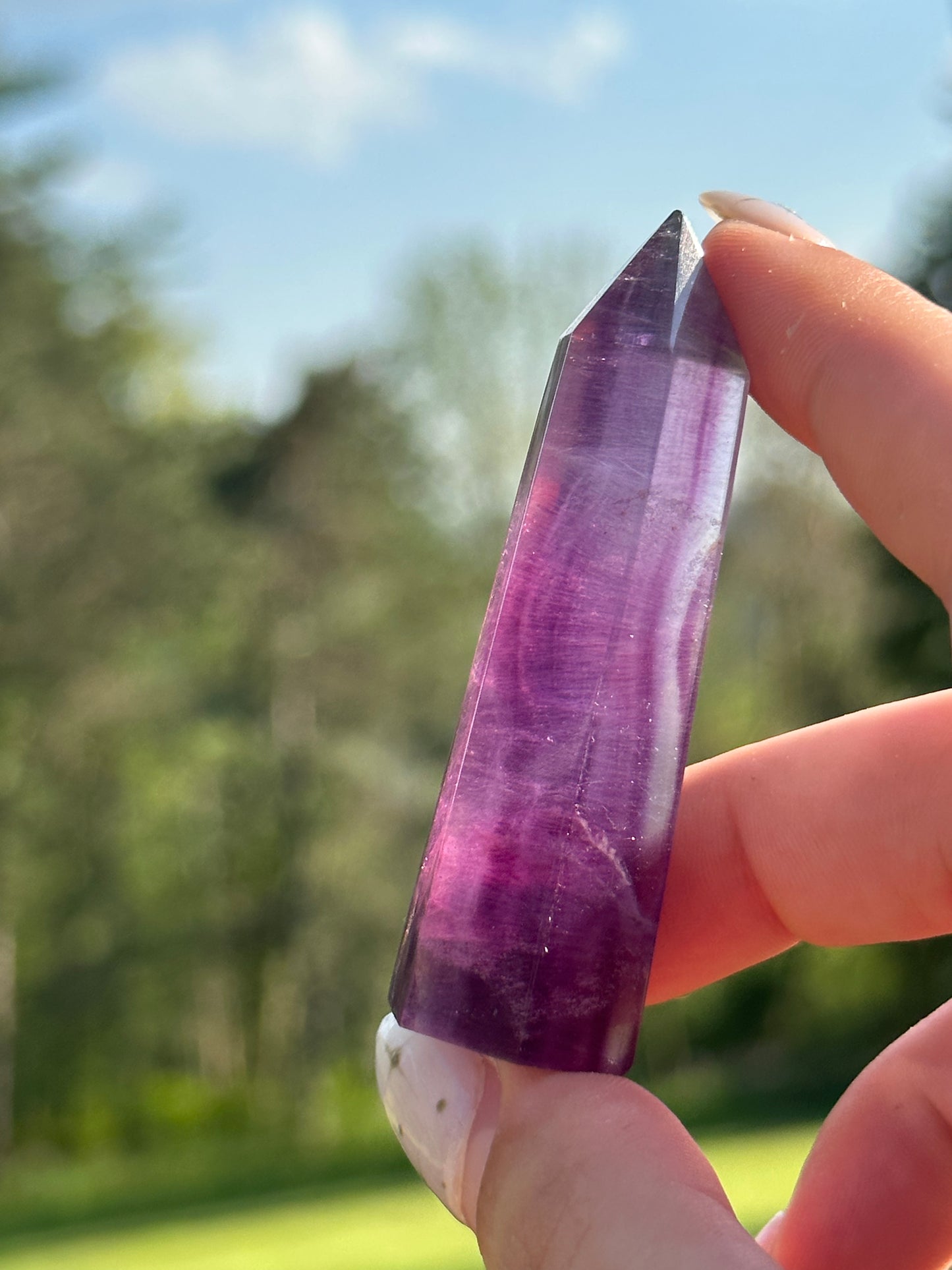 Magenta Fluorite Towers