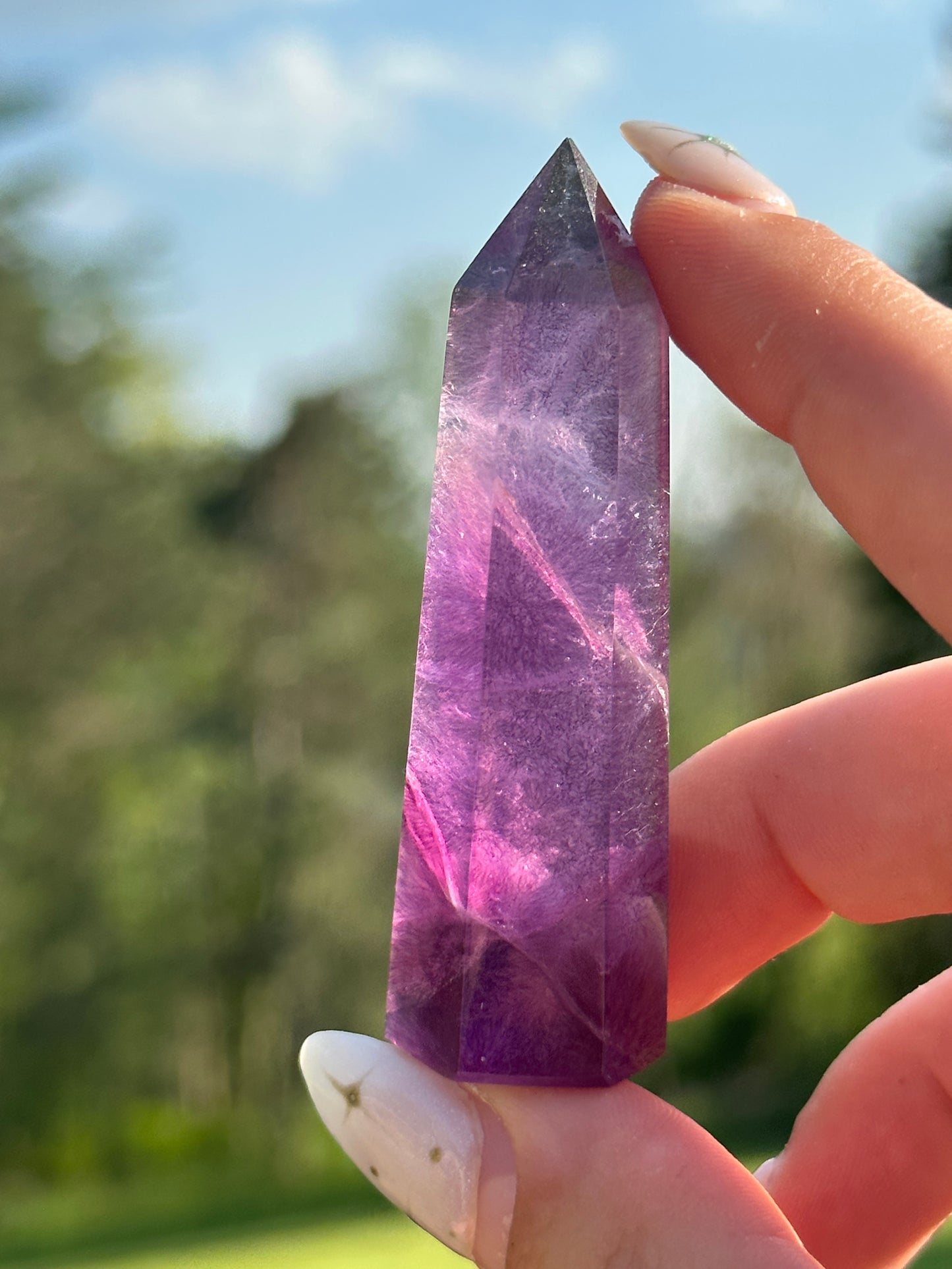 Magenta Fluorite Towers