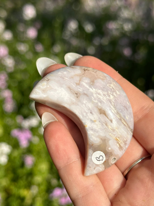 Flower Agate Moons