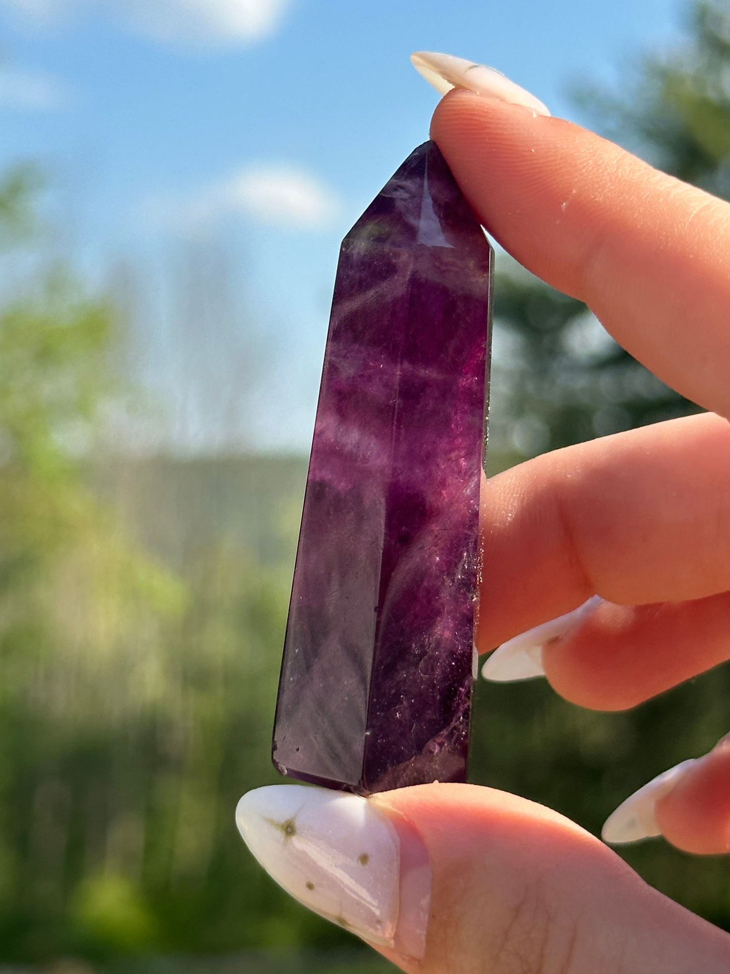 Magenta Fluorite Towers