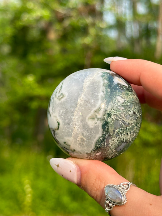 Moss Agate Sphere