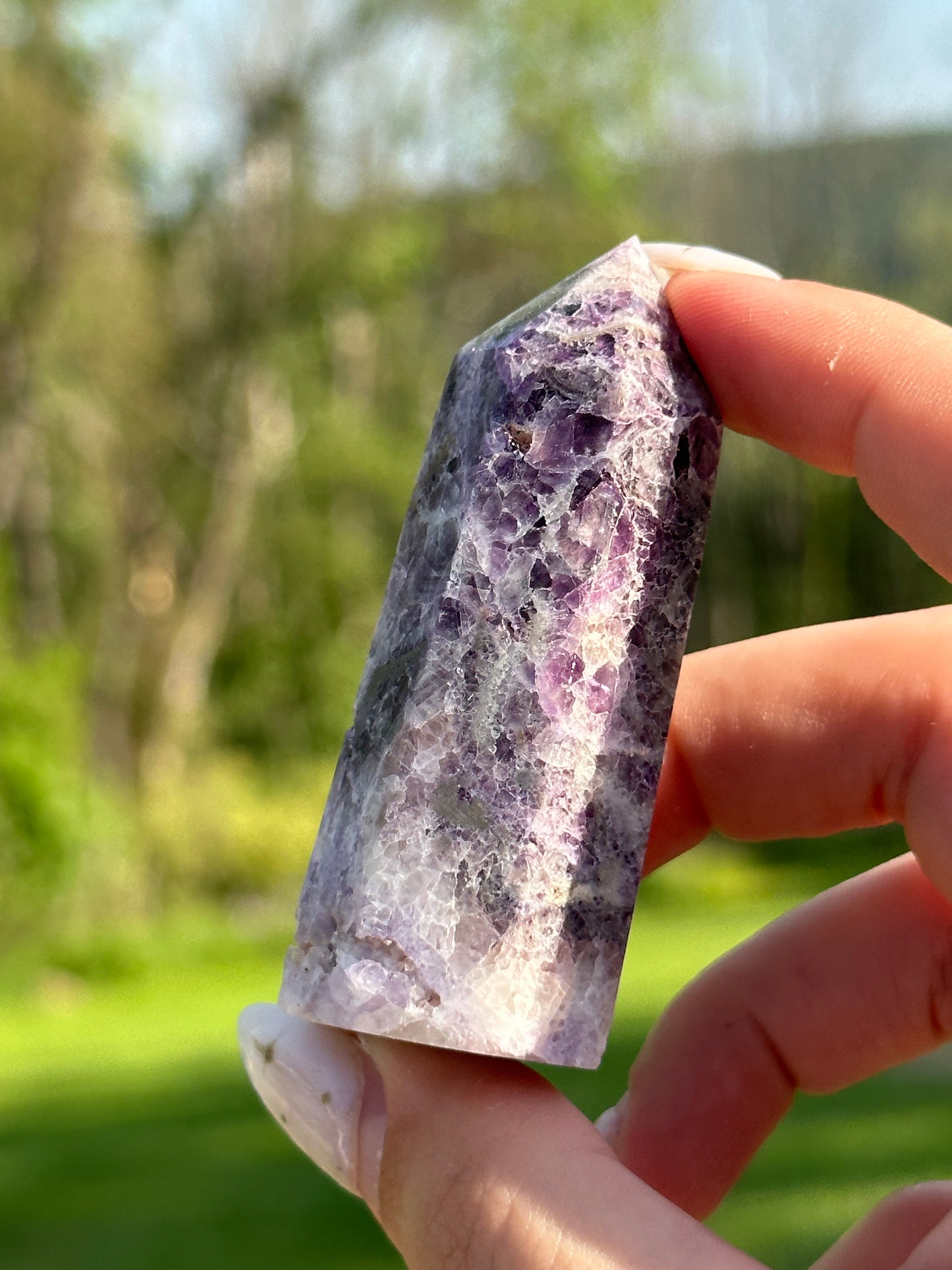 Purple Sphalerite Towers