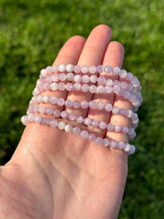 Faceted Kunzite Bracelets