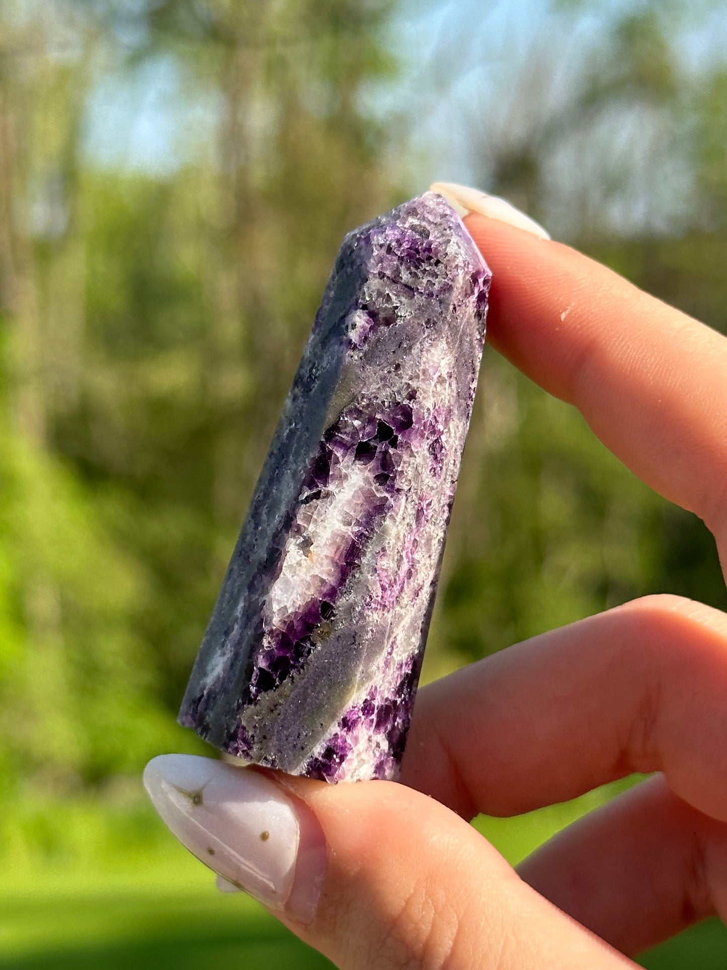 Purple Sphalerite Towers