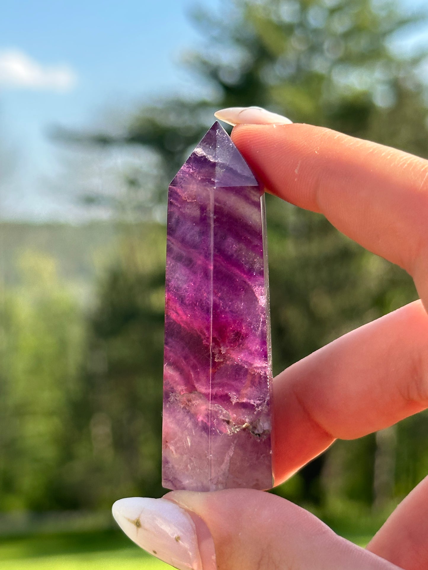 Magenta Fluorite Towers