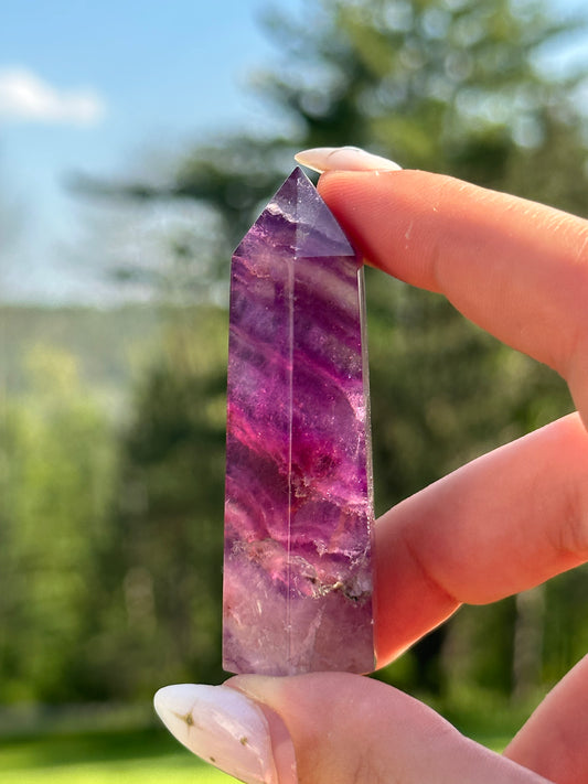 Magenta Fluorite Towers