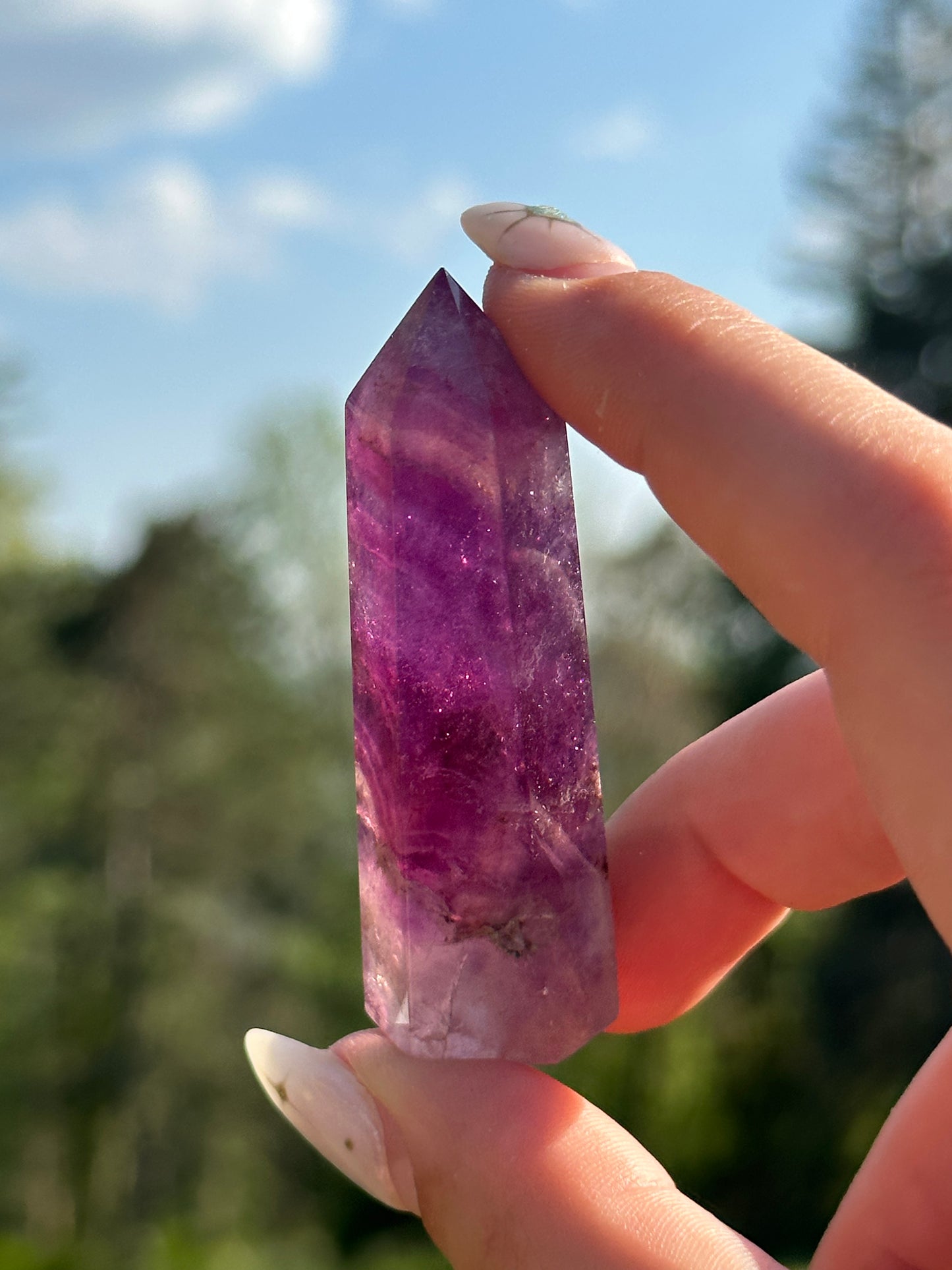 Magenta Fluorite Towers