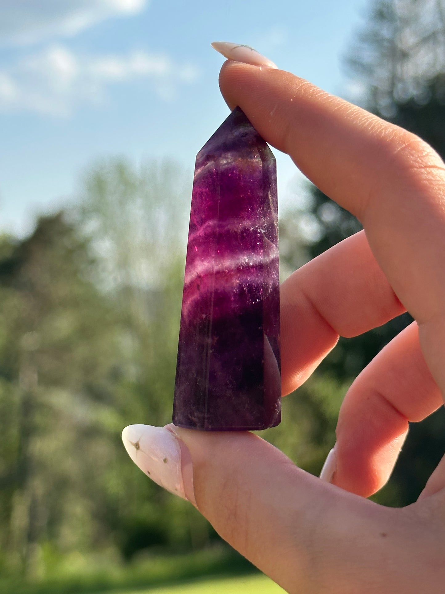 Magenta Fluorite Towers